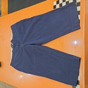 Talbots Petites, The Perfect Crop, Women's Capris, Size 12P, Navy